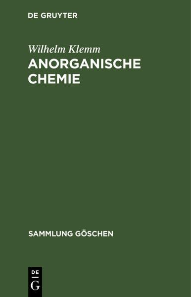 Anorganische Chemie General education