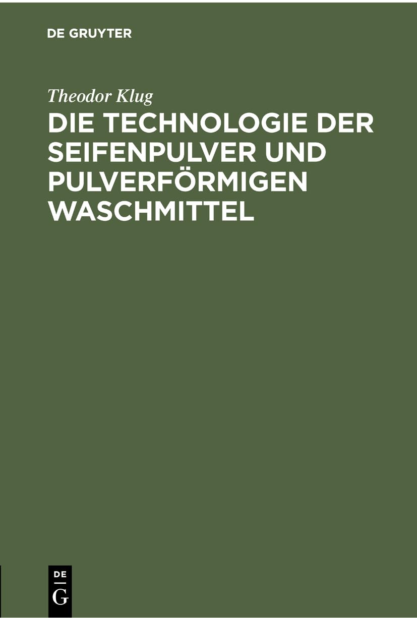 Die Technologie der Seifenpulver und pulverförmigen Waschmittel Leisure, Home & Garden