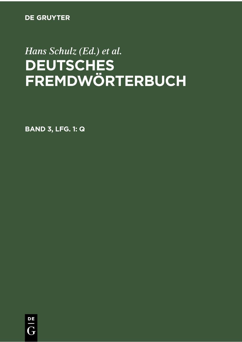Q (Deutsches Fremdwörterbuch) Social Sciences