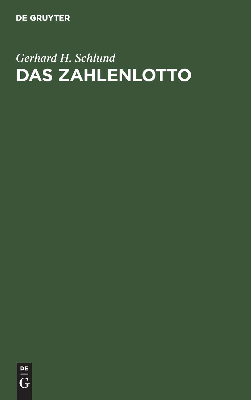 Das Zahlenlotto: Eine zivilrechtliche Untersuchung Law