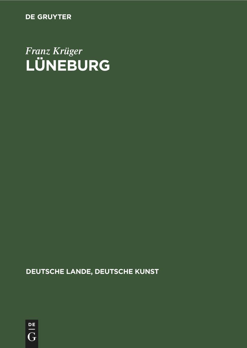 Lüneburg (Deutsche Lande, Deutsche Kunst) Social Sciences