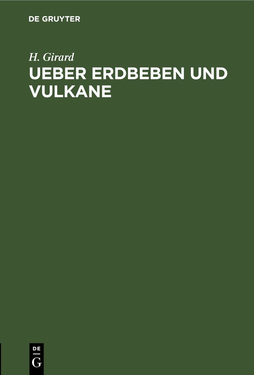 Ueber Erdbeben und Vulkane: Ein Vortrag gehalten im wissenschaftlichen Verein Media & Communication