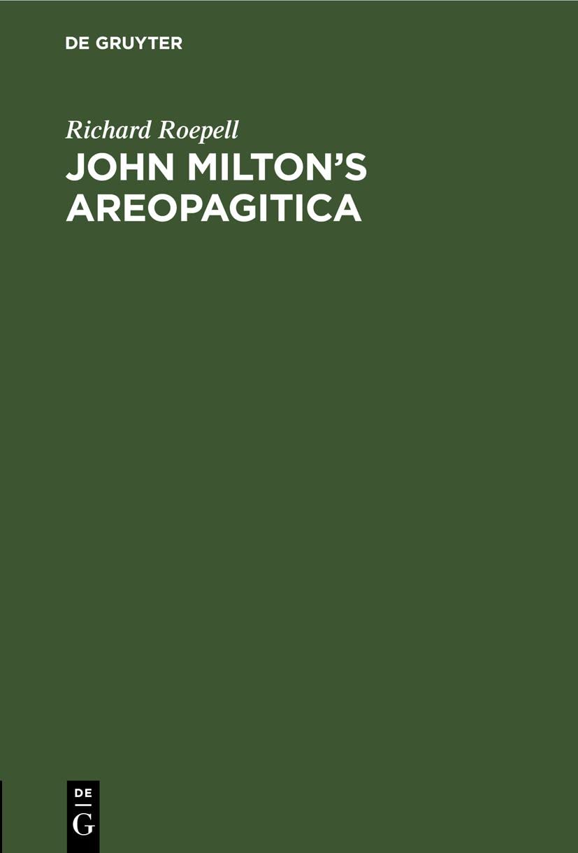 John Milton’s Areopagitica: Eine Rede für die Pressefreiheit an das Parlament von England, 1644 Media & Communication