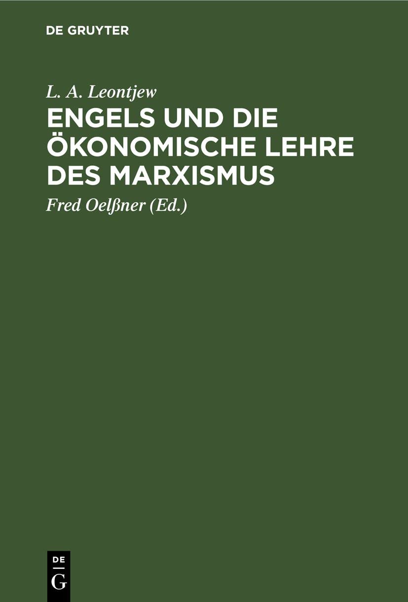 Engels und die ökonomische Lehre des Marxismus Business, Finance & Career