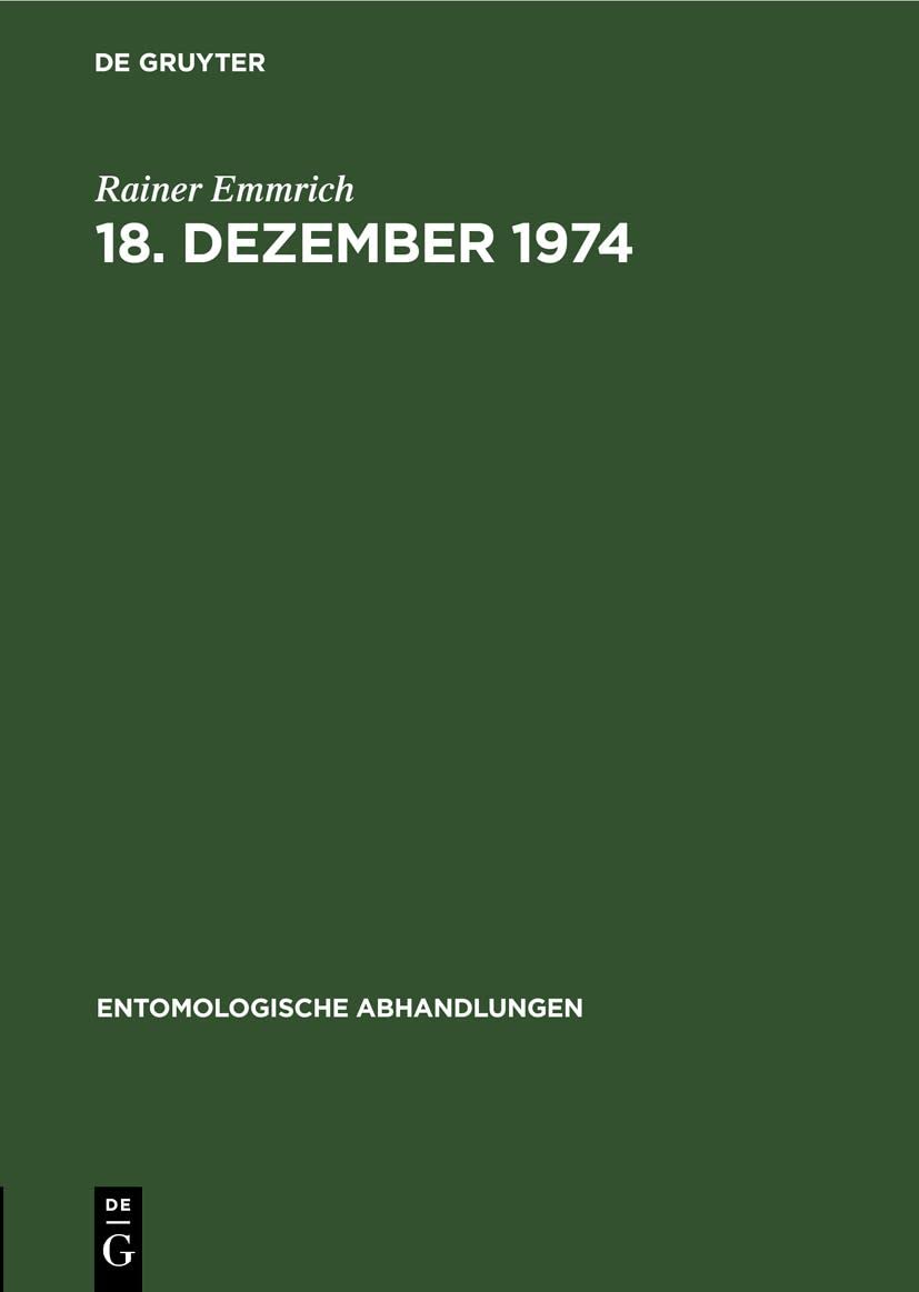 18. Dezember 1974: Das Typen-Material der Zikaden (Homoptera, Auchenorrhyncha) des Staatlichen Museums für Tierkunde Dresden, Teil 3 Media & Communication