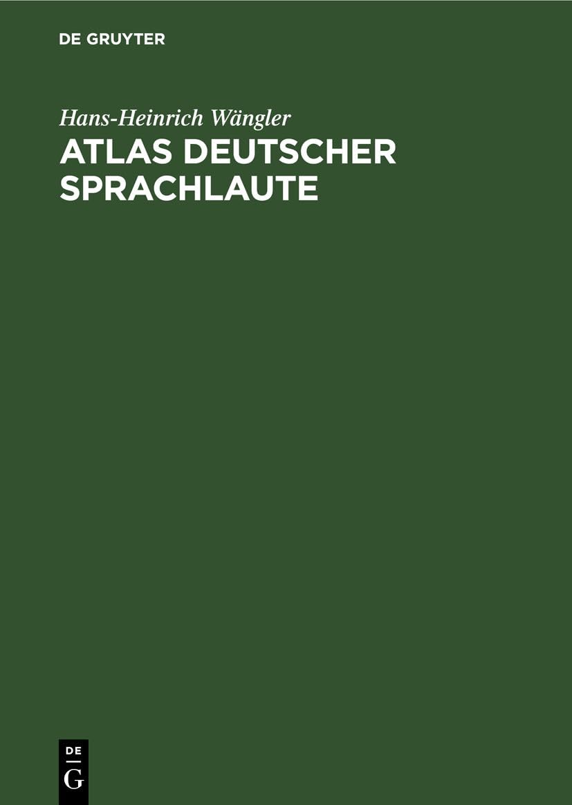 Atlas deutscher Sprachlaute Social Sciences