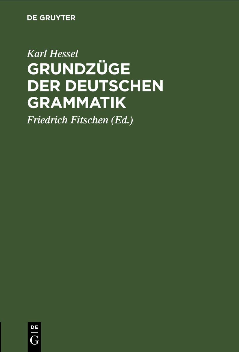 Grundzüge der deutschen Grammatik Media & Communication