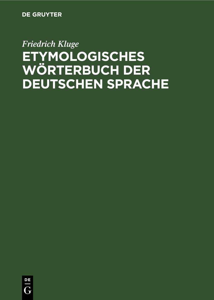 Etymologisches Wörterbuch der deutschen Sprache Social Sciences