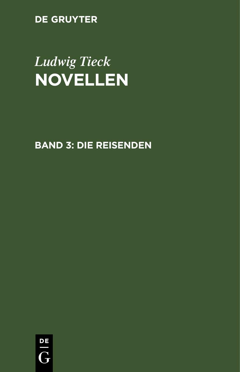 Die Reisenden (Ludwig Tieck: Novellen) Contemporary literature