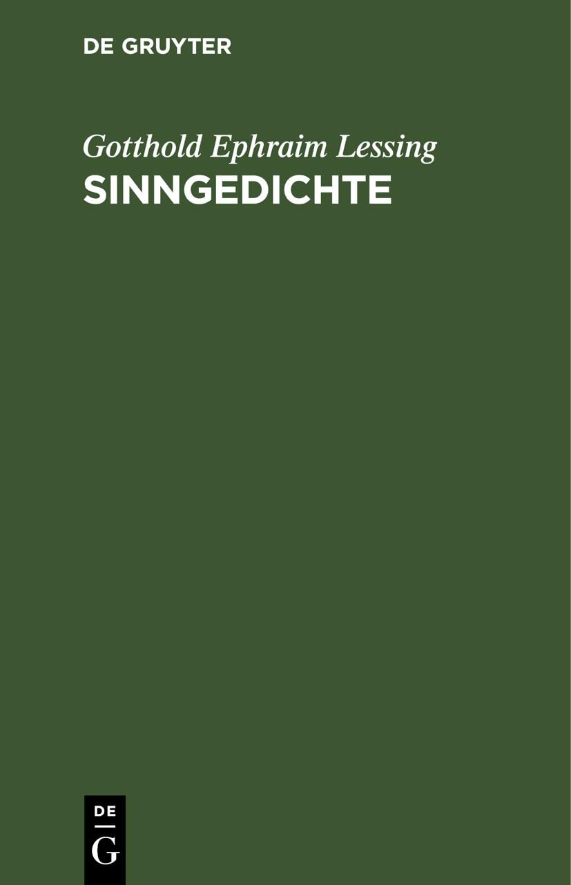 Sinngedichte: DE Poetry