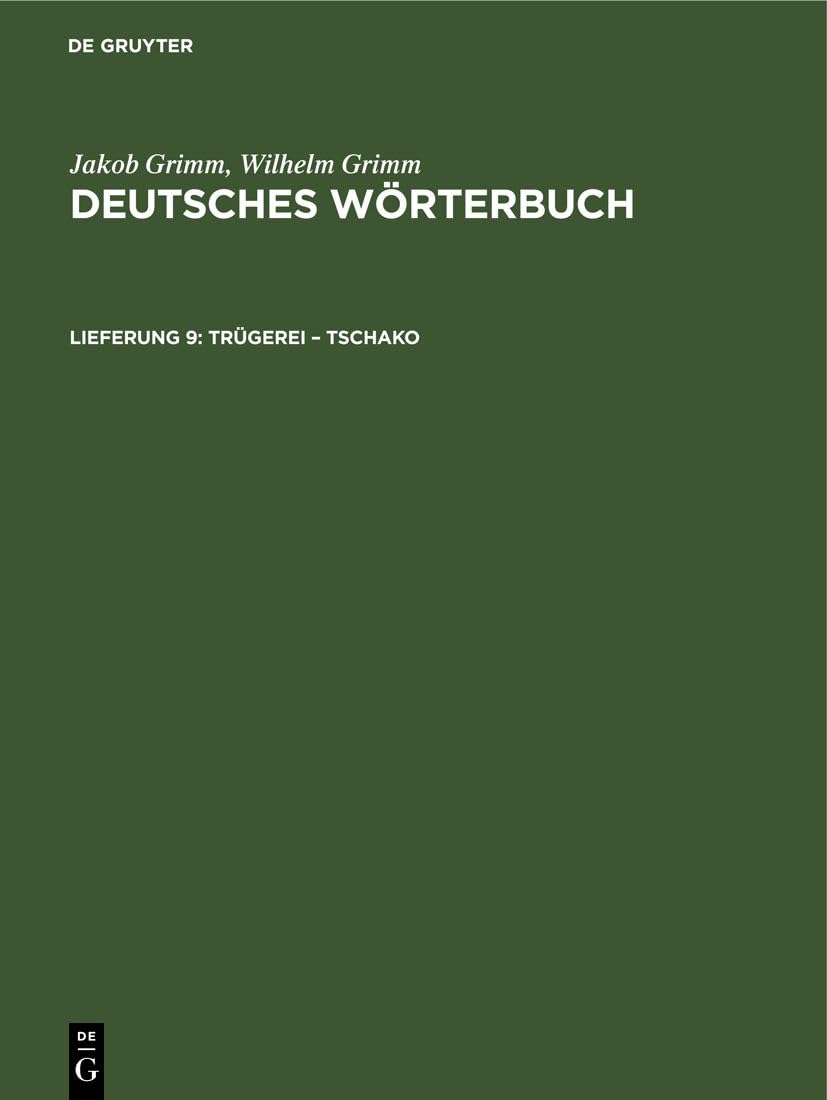 Trügerei – Tschako: DE (Deutsches Wörterbuch) Media & Communication