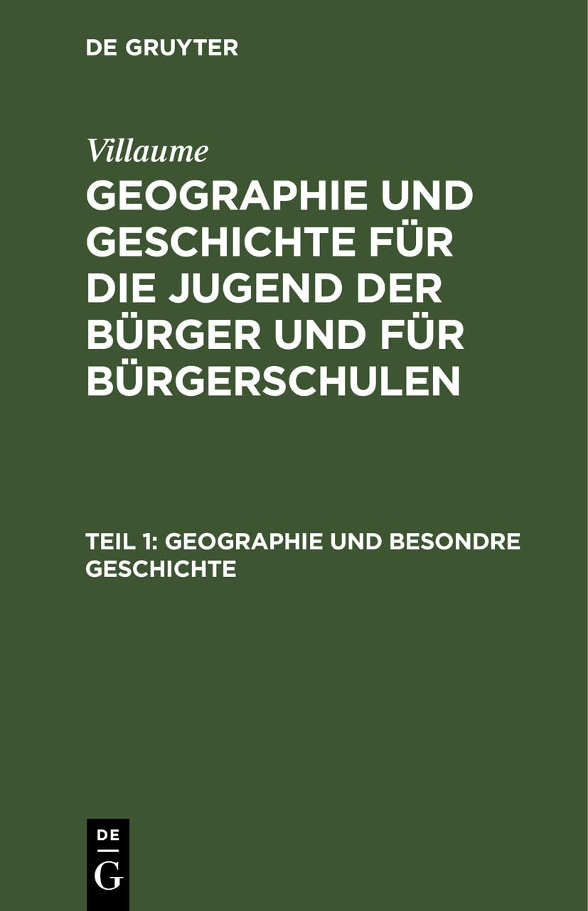Geographie und besondre Geschichte Business, Finance & Career