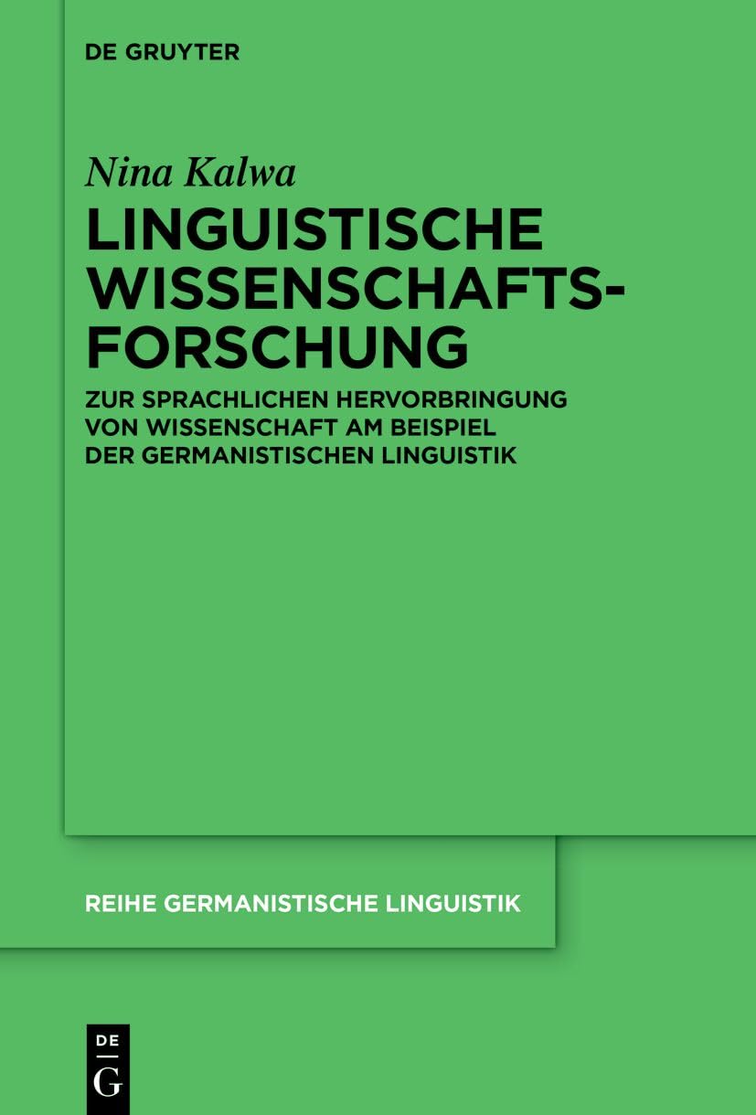 Linguistische Wissenschaftsforschung Social Sciences