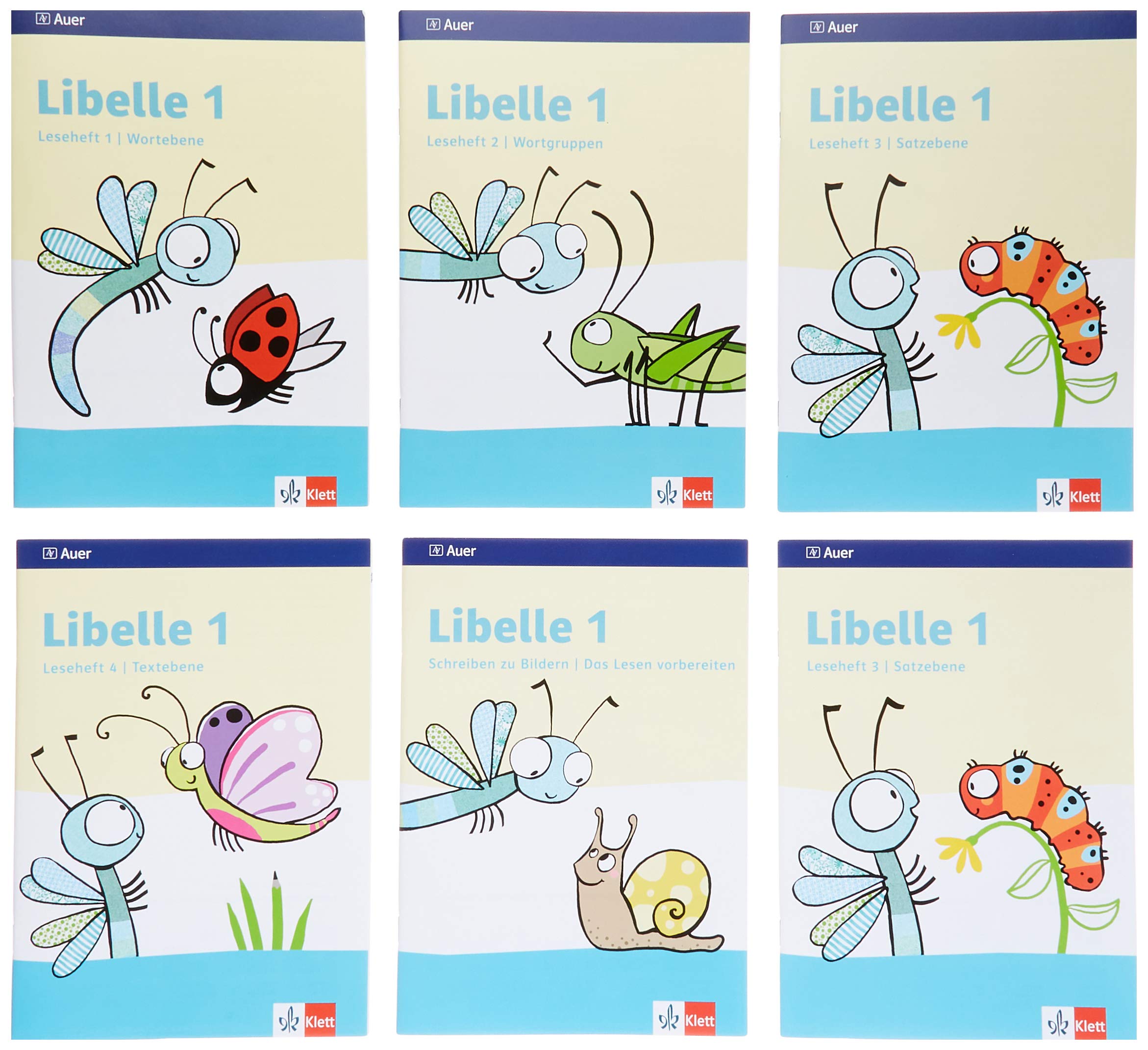 Libelle 1. Lesehefte Paket, 5-teilig: Schreiben zu Bildern + Lesehefte Klasse 1 book