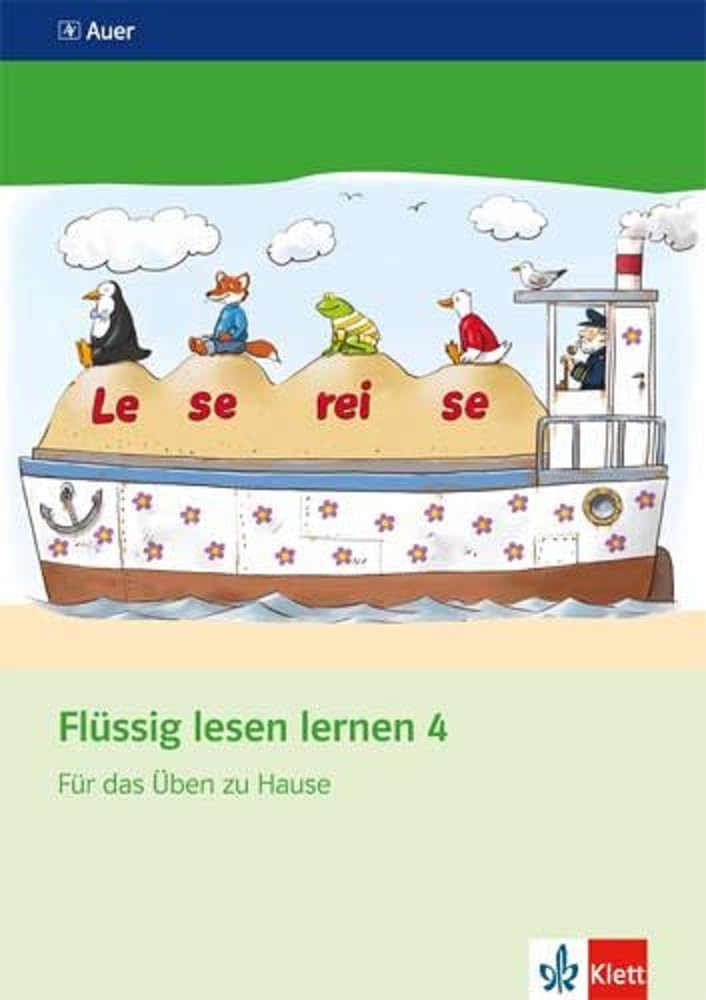 Flüssig lesen lernen / Arbeitsheft für das Üben zu Hause 4. Schuljahr Study Guides
