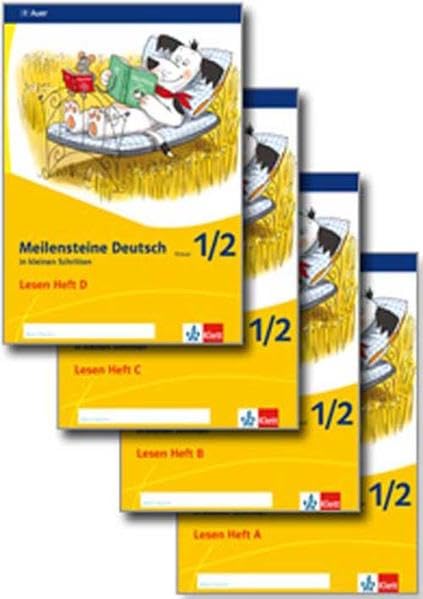 Meilensteine Deutsch in kleinen Schritten. Paket Klasse 1/2 (Hefte 1-4). Lesestrategien - Ausgabe ab 2017 Study Guides