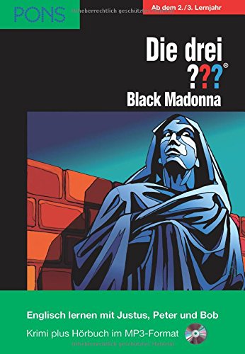 PONS Die drei ??? Black Madonna: Lektüre: Englisch lernen mit den 3 Fragezeichen Study Guides