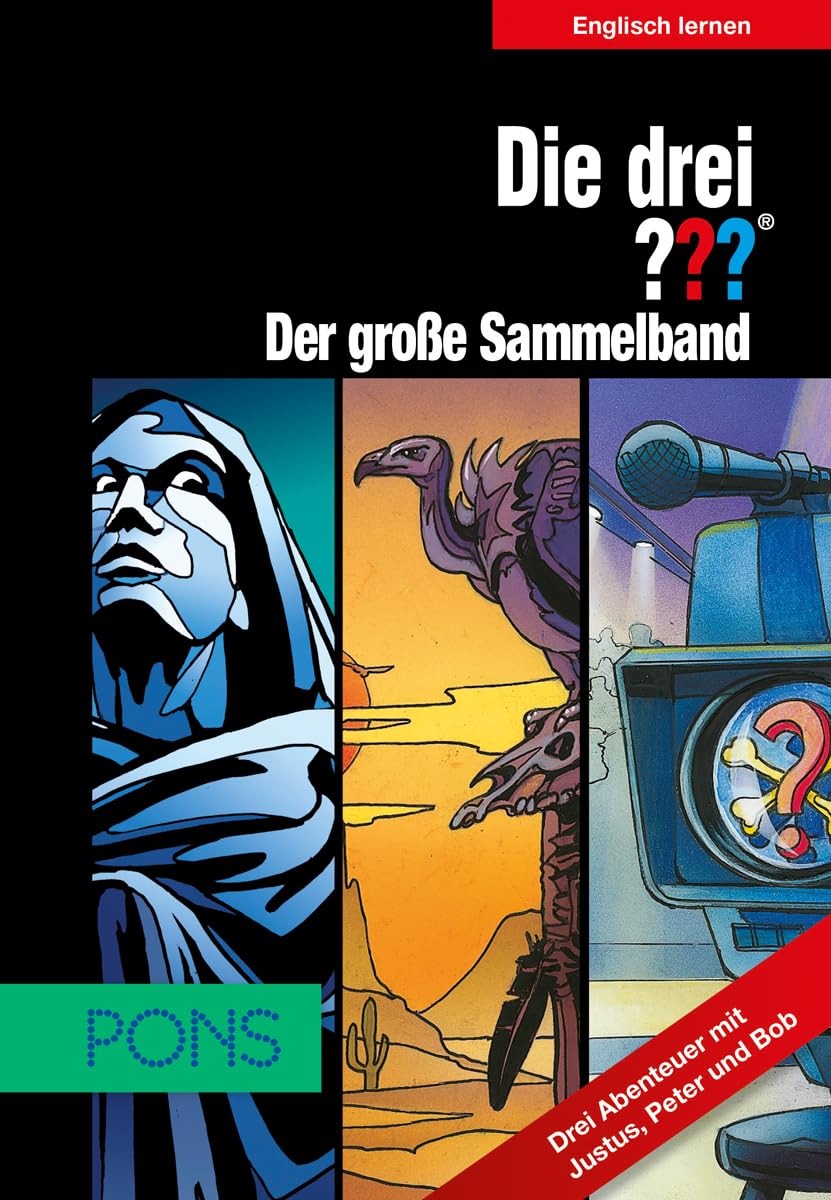 PONS Die drei ??? - Der große Sammelband: Englisch lernen mit Justus, Peter und Bob: Drei Abenteuer mit Justus, Peter und Bob Study Guides