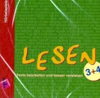 Lesen 3+4: Texte bearbeiten und besser verstehen cd