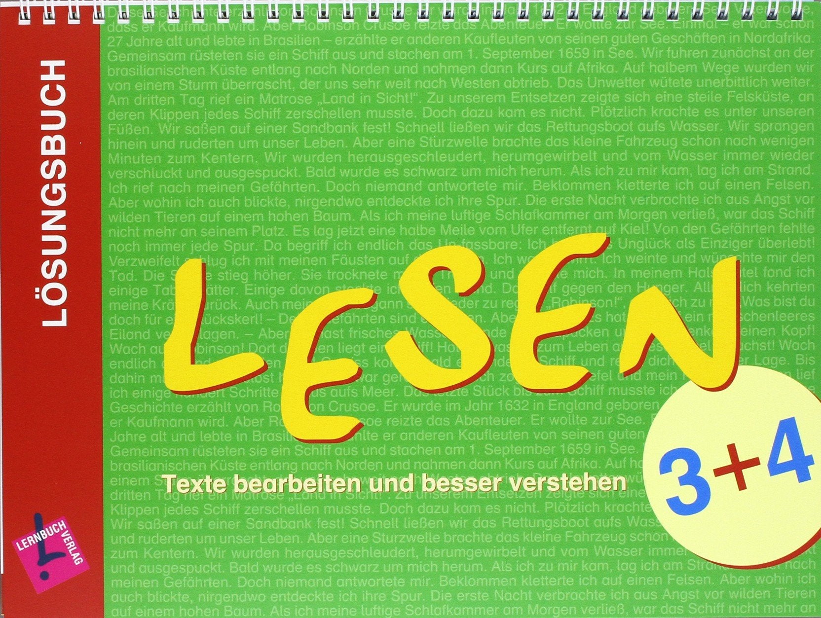 Lernbuch: Lesen 3/4. Texte bearbeiten und besser verstehen: Lösungsbuch und Kommentar Klasse 3/4 Study Guides