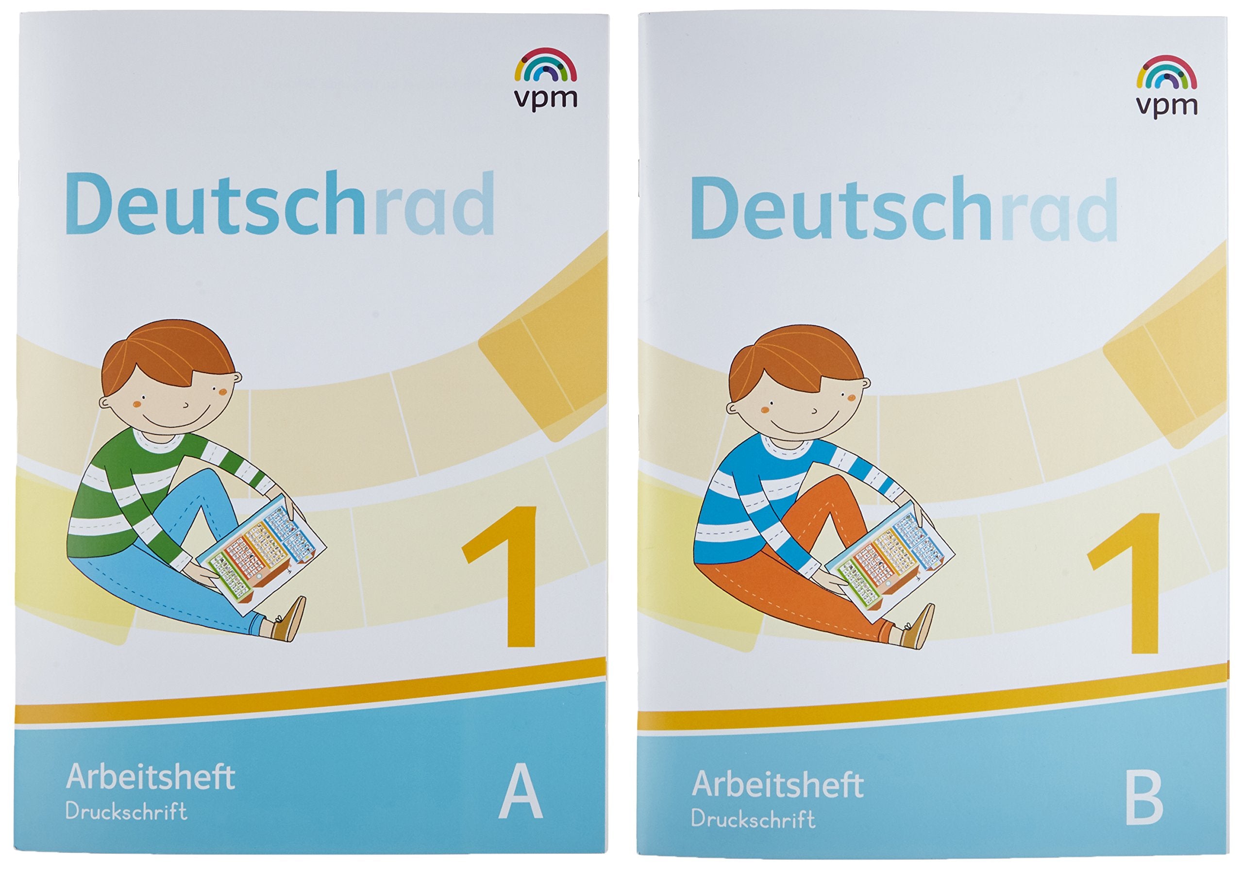 Deutschrad 1. Arbeitsheft Druckschrift Klasse 1 General education Books