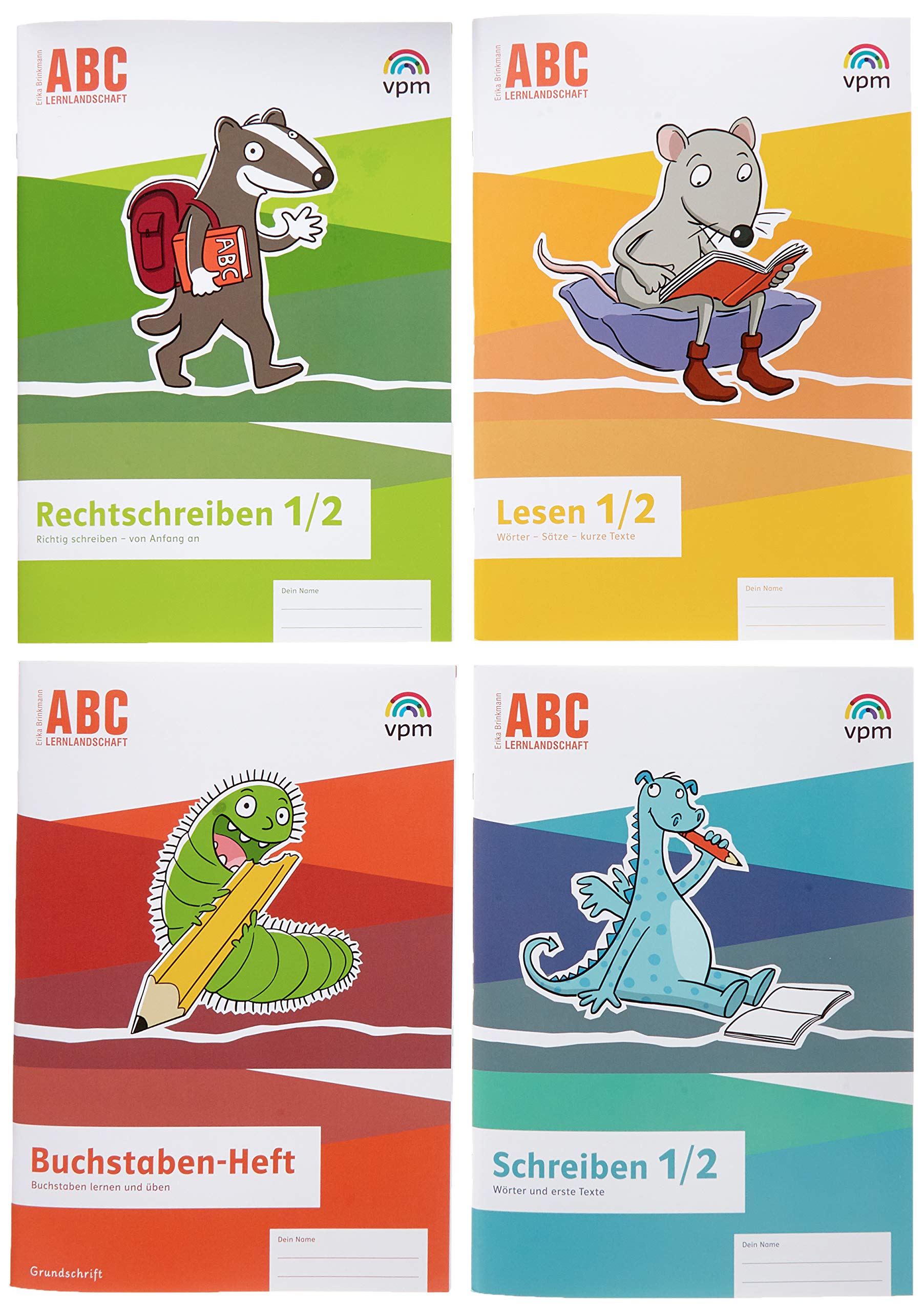 ABC-Lernlandschaft 1/2: Basis-Paket: 4 Arbeitshefte Grundschrift Klasse 1/2 (ABC-Lernlandschaft. Ausgabe ab 2019) General education