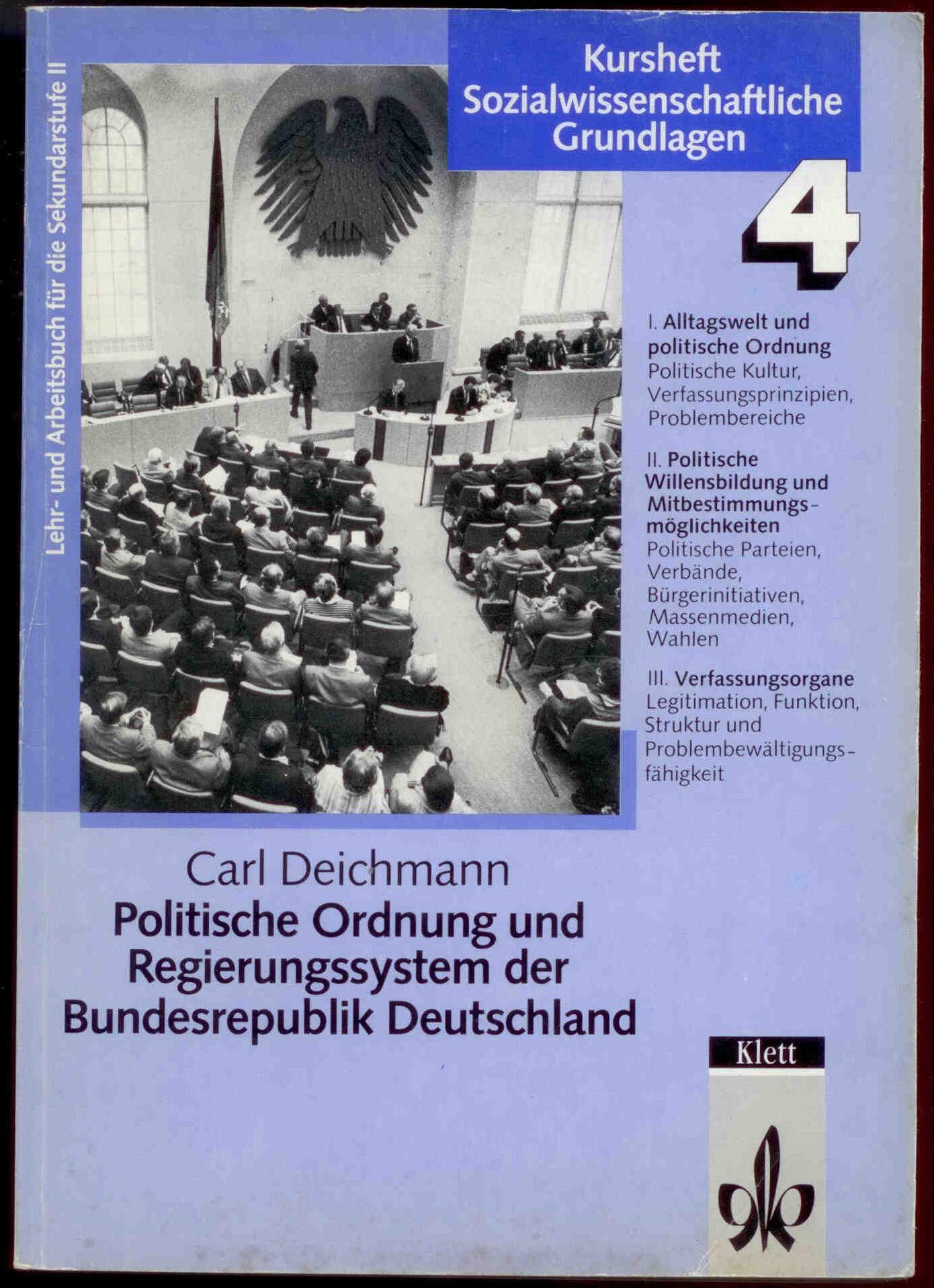 Politische Ordnung und Regierungssystem der Bundesrepublik Deutschland. Lehr- und Arbeitsbuch Books