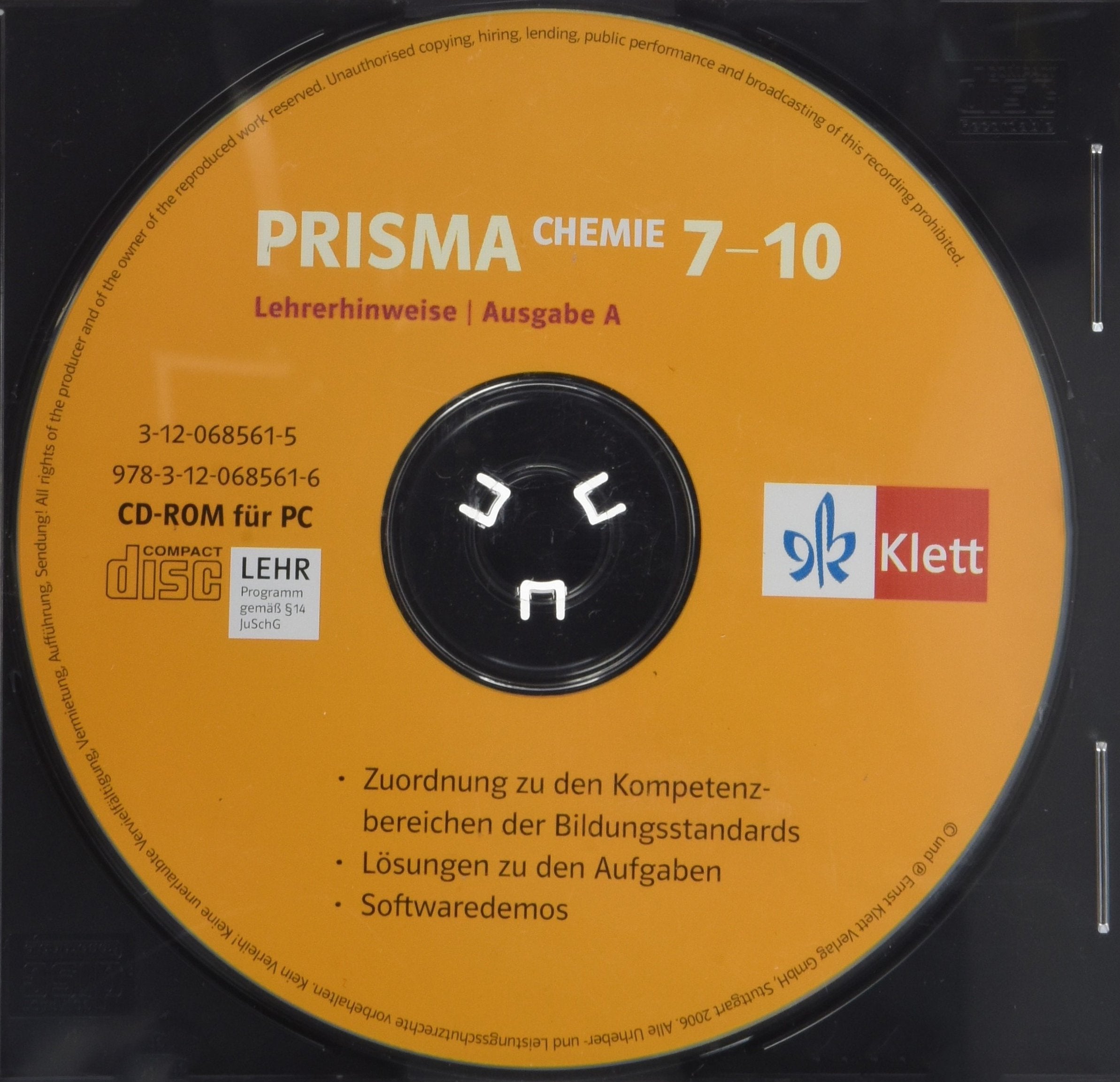 PRISMA Chemie 7-10. Ausgabe A: Lehrerhinweise auf CD-ROM Klasse 7-10 (PRISMA Chemie. Ausgabe ab 2005) Study Guides