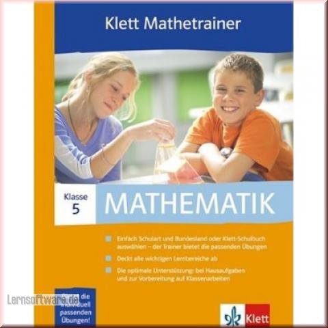 Klett Mathetrainer. Für alle Schularten, Bundesländer und Klett-Schulbücher,CD-ROM, Schullizenz, Klasse 5 Books