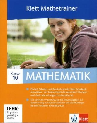 Klett Mathetrainer. 10. Schuljahr. CD-ROM für Windows 2000/7/Vista/XP software
