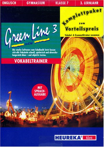 Learning English, Green Line New. Vokabeltrainer und Grammatiktrainer, für Windows, Englisch für Gymnasium Klasse 7, 3. Lernjahr. Mit Sprachausgabe. Für Windows 3.1/95/98/NT Learning