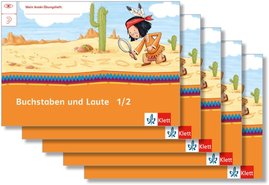 Mein Anoki-Übungsheft. Buchstaben und Laute. Arbeitsheft Klasse 1/2 (5-er Paket) Study Guides