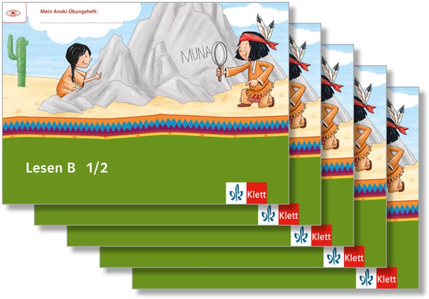 Lesen B 1/2: Übungsheft Paket (VE 5) Klasse 1/2 (Mein Anoki-Übungsheft) Study Guides