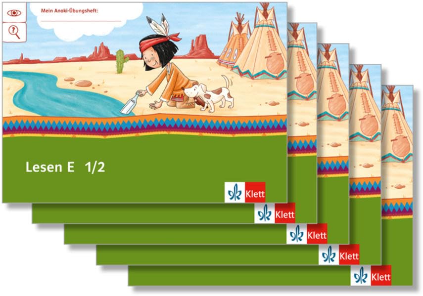 Mein Anoki-Übungsheft. Lesen E. Arbeitsheft Klasse 1/2 (5-er Paket) Study Guides