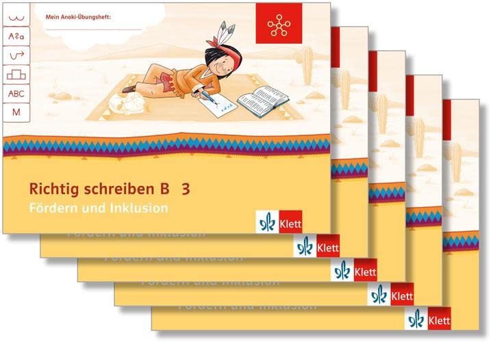 Richtig schreiben B 3: Übungsheft Paket Fördern und Inklusion (VE 5) Klasse 3 (Mein Anoki-Übungsheft) Study Guides