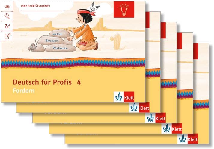 Deutsch für Profis 4: Übungsheft Fordern Paket (VE 5) Klasse 4 (Mein Anoki-Übungsheft) Study Guides