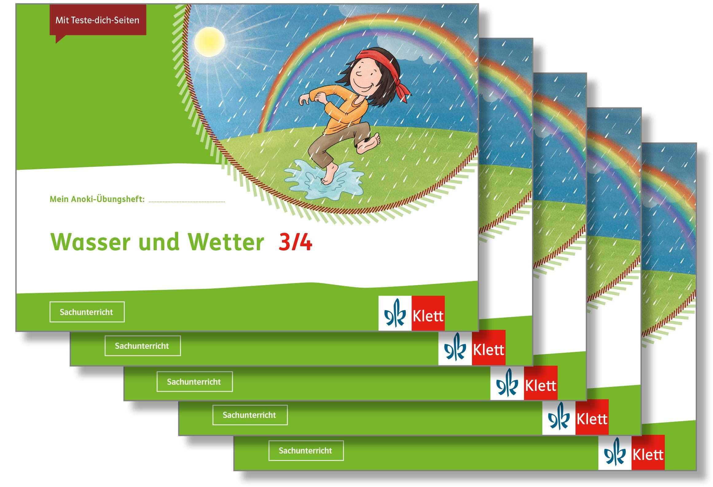 Wasser und Wetter 3/4: Übungsheft im 5er-Paket Klasse 3/4 (Mein Anoki-Übungsheft) Study Guides