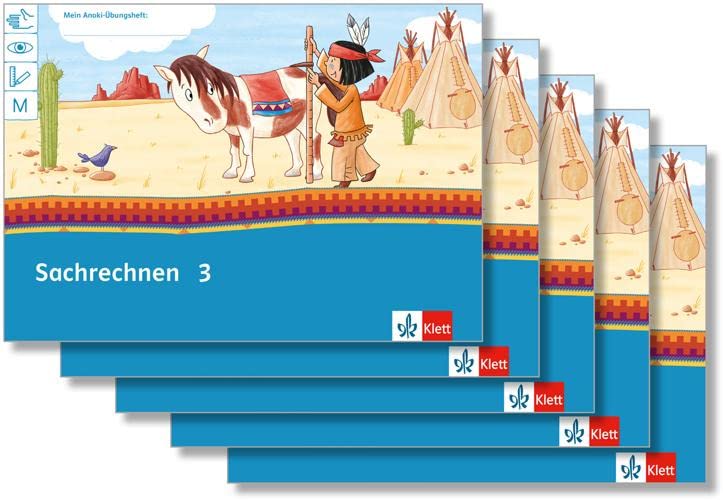 Mein Anoki-Übungsheft. Sachrechnen. Arbeitsheft Klasse 3 (5-er Paket) Study Guides