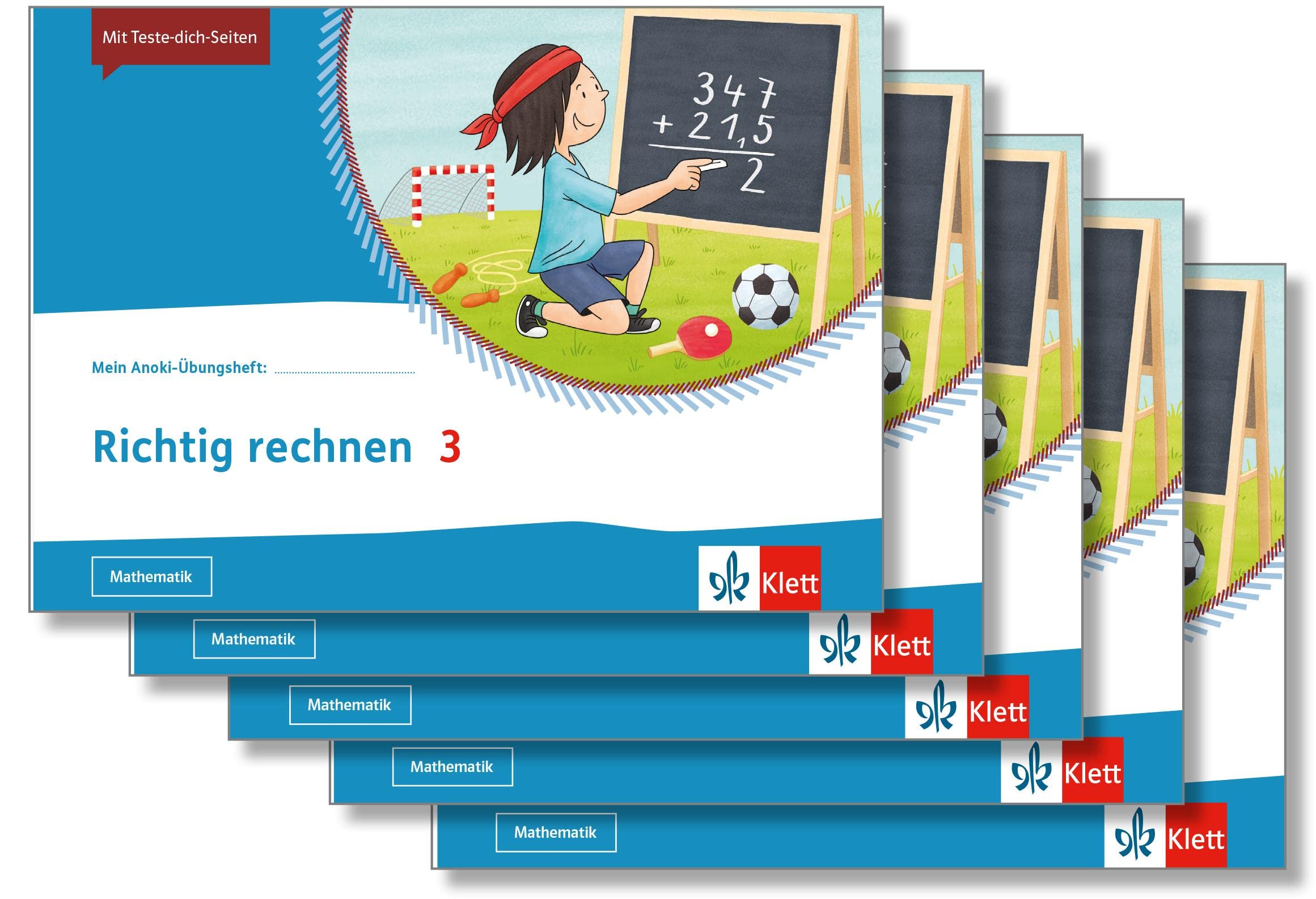 Richtig rechnen 3: Übungsheft im 5er-Paket Klasse 3 (Mein Anoki-Übungsheft) Study Guides