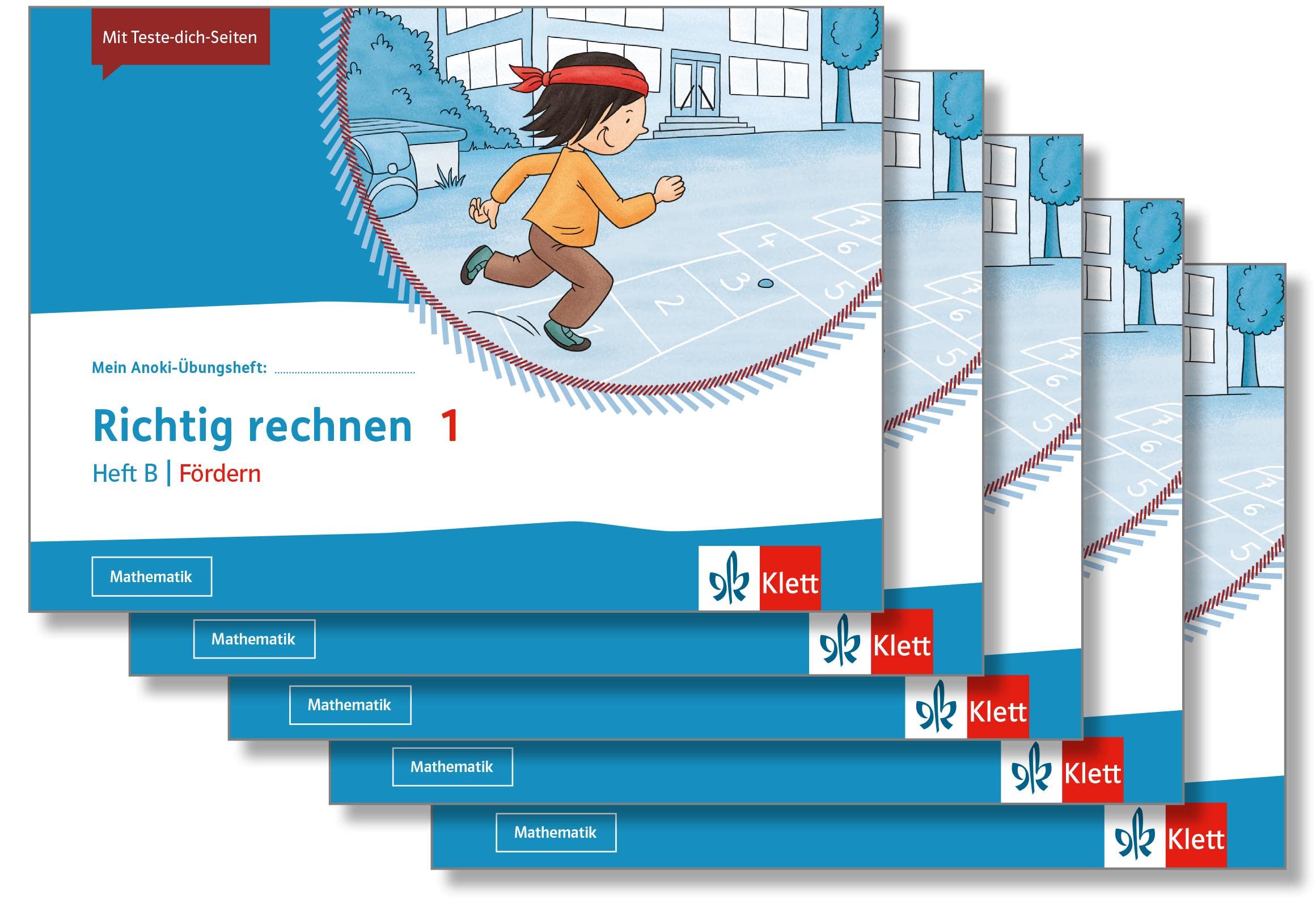 Richtig rechnen 1. Heft B | Fördern: Übungsheft im 5er-Paket Klasse 1 (Mein Anoki-Übungsheft) Study Guides