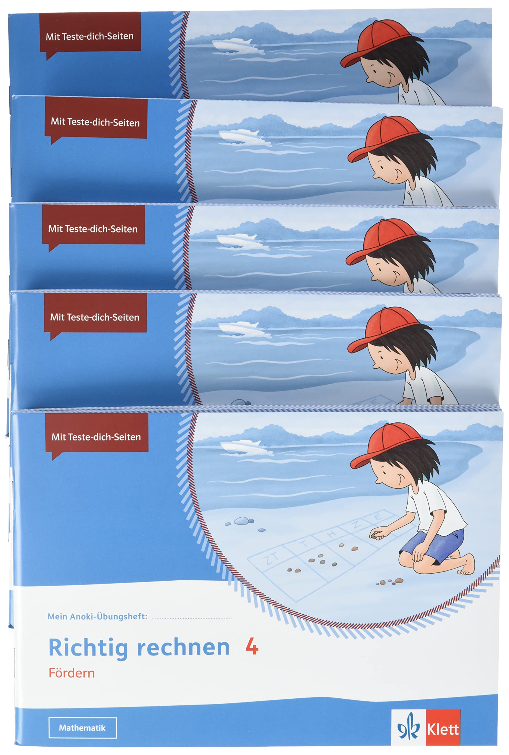 Richtig rechnen 4. Fördern: Übungsheft im 5er-Paket Klasse 4 (Mein Anoki-Übungsheft) Study Guides