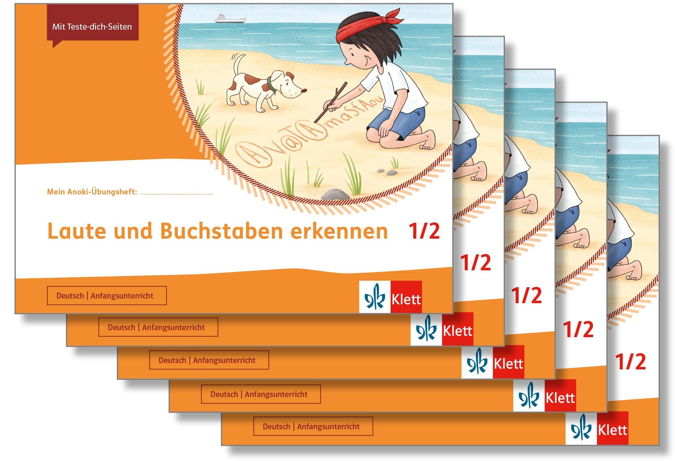 Mein Anoki-Übungsheft - Laute und Buchstaben erkennen 1/2: Übungsheft im 5er-Paket Klasse 1/2 Study Guides