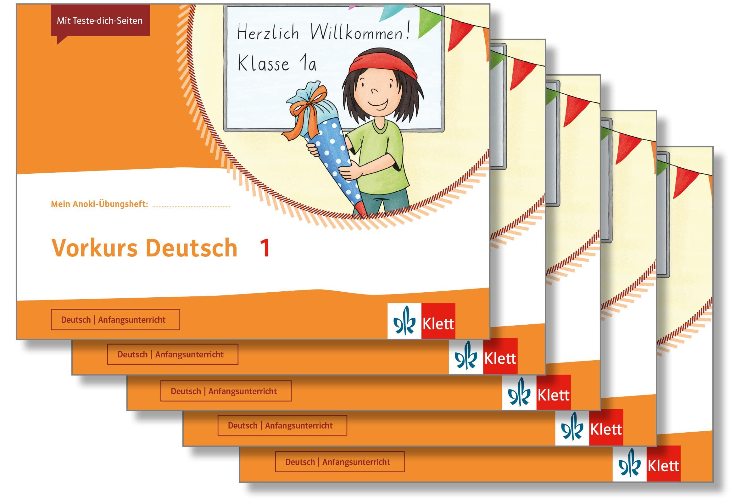 Vorkurs Deutsch 1: Übungsheft im 5er-Paket Klasse 1 (Mein Anoki-Übungsheft) Study Guides