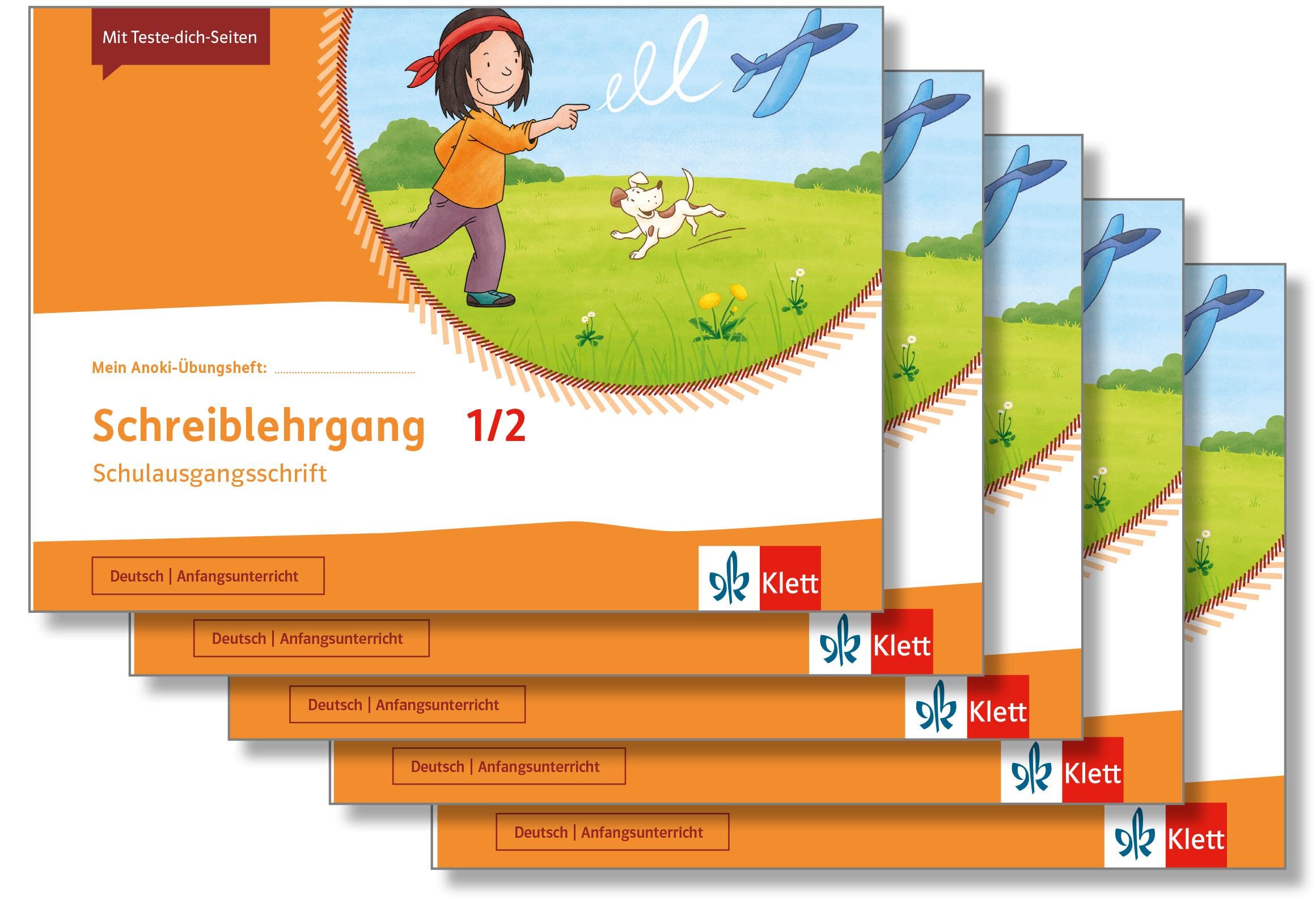 Mein Anoki-Übungsheft. Schreiblehrgang in Schulausgangsschrift 1/2. Übungsheft im 5er-Paket Klasse 1/2 book
