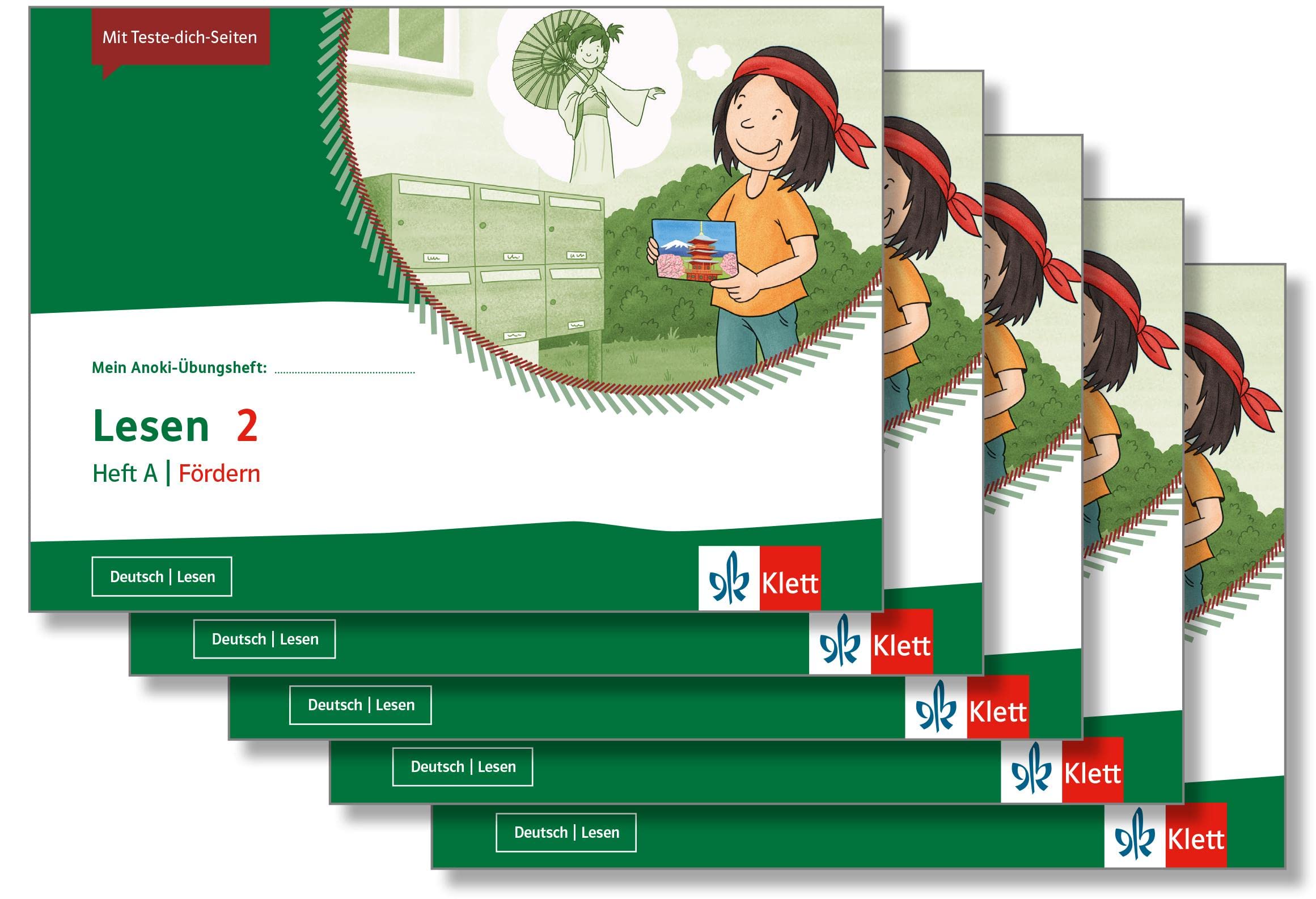 Lesen 2. Heft A | Fördern: Übungsheft im 5er-Paket Klasse 2 (Mein Anoki-Übungsheft) Study Guides