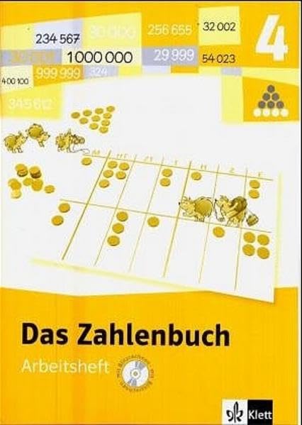 Das Zahlenbuch. 4.Schuljahr. Arbeitsheft mit CD-ROM (für Windows). Neubearbeitung. Berlin, Brandenburg, Bremen, Hamburg, Hessen, Mecklenburg-Vorpommern, Niedersachsen, Nordrhein-Westfalen, Rheinland-Pfalz, Saarland, Sachsen, Sachsen-Anhalt, Schleswig-H... Study Guides