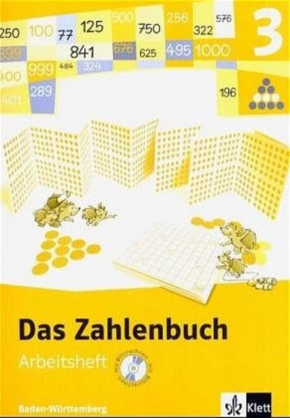 Das Zahlenbuch - Ausgabe für Baden-Württemberg / Arbeitsheft mit CD-ROM 3. Schuljahr Study Guides