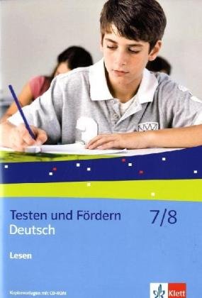 Deutsch Lesen 7/8: Kopiervorlagen mit CD-ROM (Testen und Fördern) Learning & Reference