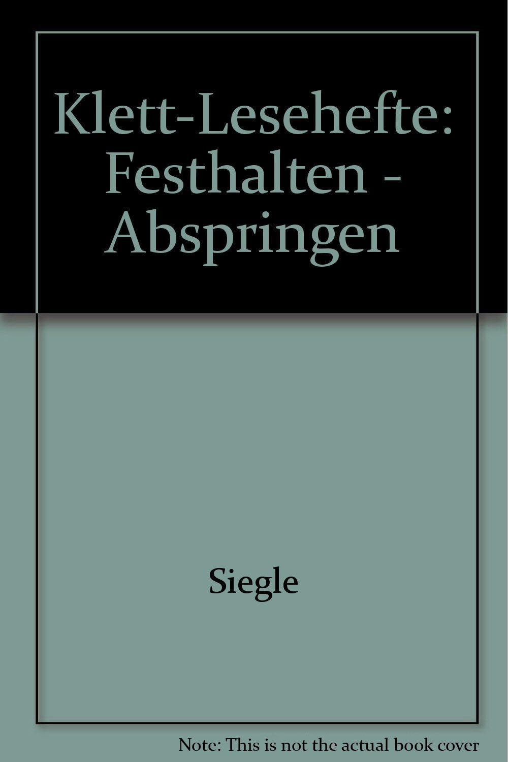 Product Image: Klett-Lesehefte: Festhalten - Abspringen