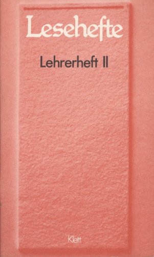 Lehrerheft II. Serie II. Klett-Nr. 26818 (Lesehefte für den Literaturunterricht) Books